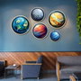Wallity Yats-27 Conjunto de 5 Cuadros Decorativos Multicolor